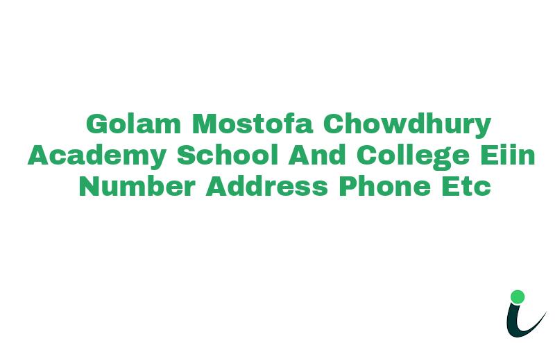 Golam Mostofa Chowdhury Academy School And College EIIN Number Phone Address etc