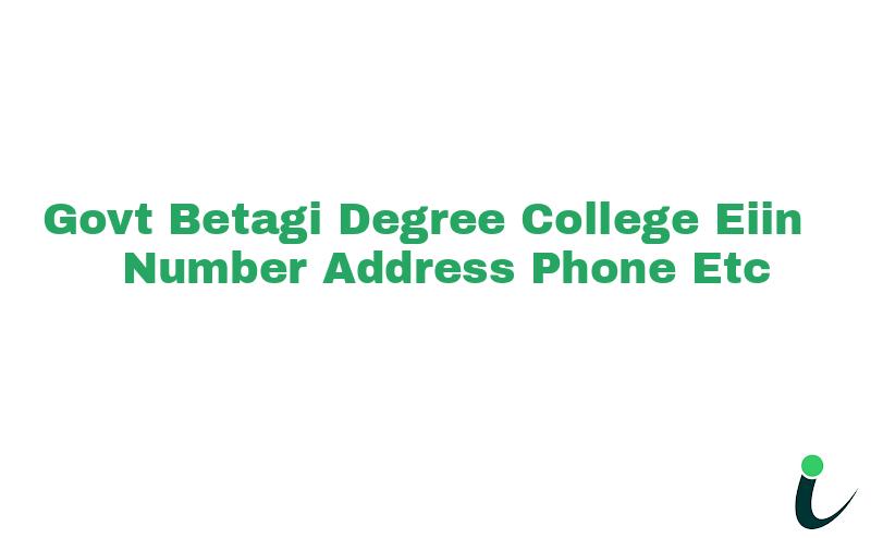 Govt. Betagi Degree College EIIN Number Phone Address etc