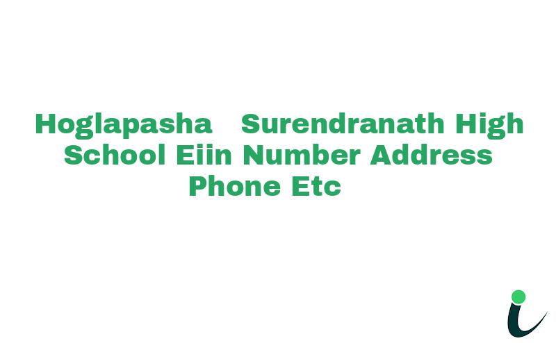 Hoglapasha  Surendranath High School EIIN Number Phone Address etc