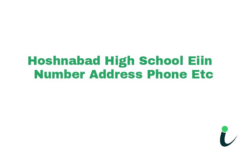 Hoshnabad High School EIIN Number Phone Address etc