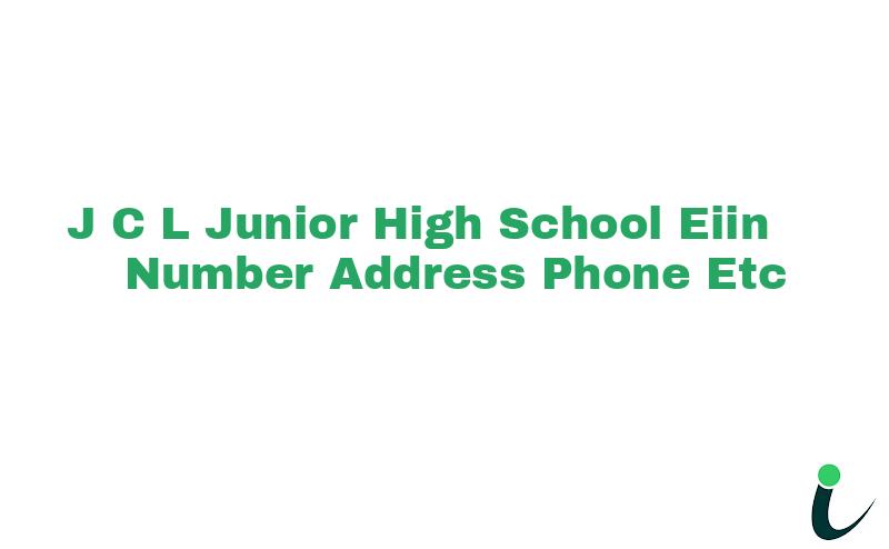 J C L Junior High School EIIN Number Phone Address etc