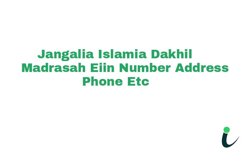 Jangalia Islamia Dakhil Madrasah EIIN Number Phone Address etc