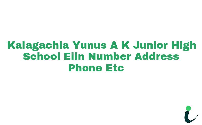 Kalagachia Yunus A K Junior High School EIIN Number Phone Address etc