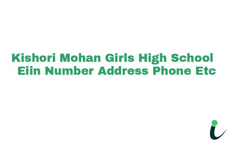 Kishori Mohan Girls High School EIIN Number Phone Address etc