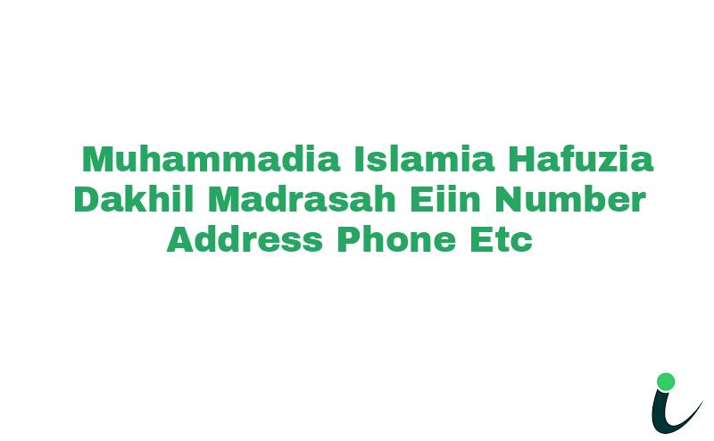 Muhammadia Islamia Hafuzia Dakhil Madrasah EIIN Number Phone Address etc