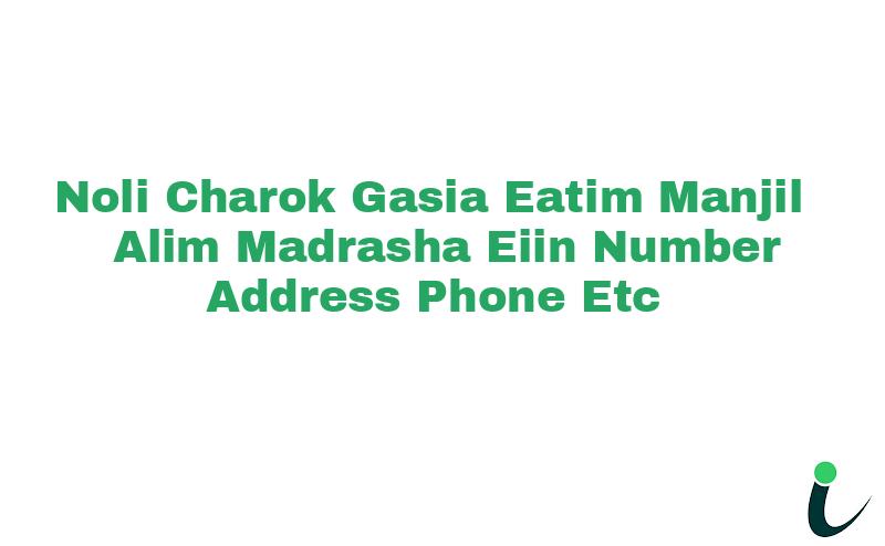 Noli Charok Gasia Eatim Manjil Alim Madrasha EIIN Number Phone Address etc