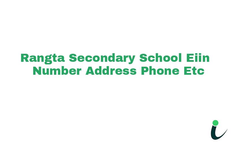 Rangta Secondary School EIIN Number Phone Address etc