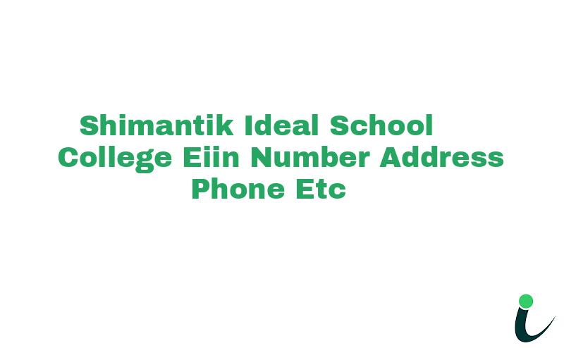 Shimantik Ideal School & College EIIN Number Phone Address etc