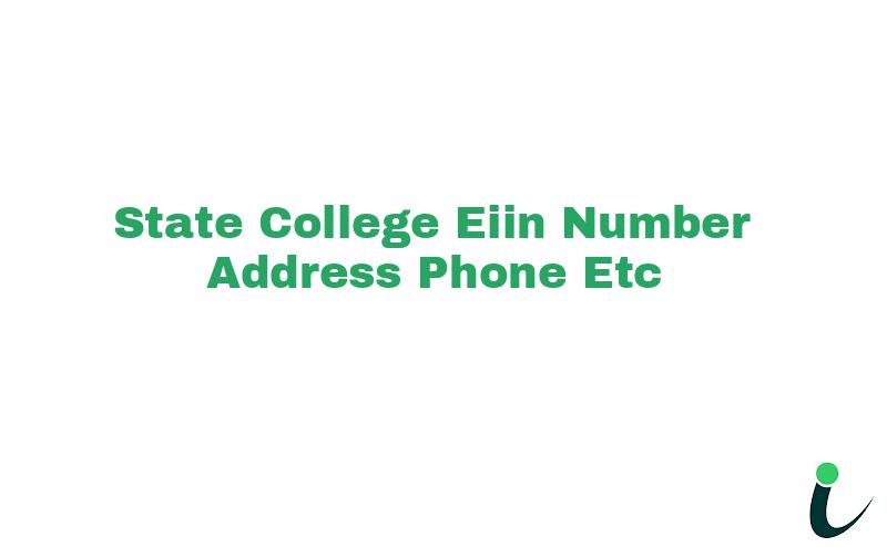 State College EIIN Number Phone Address etc