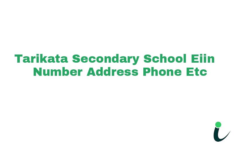 Tarikata Secondary School EIIN Number Phone Address etc