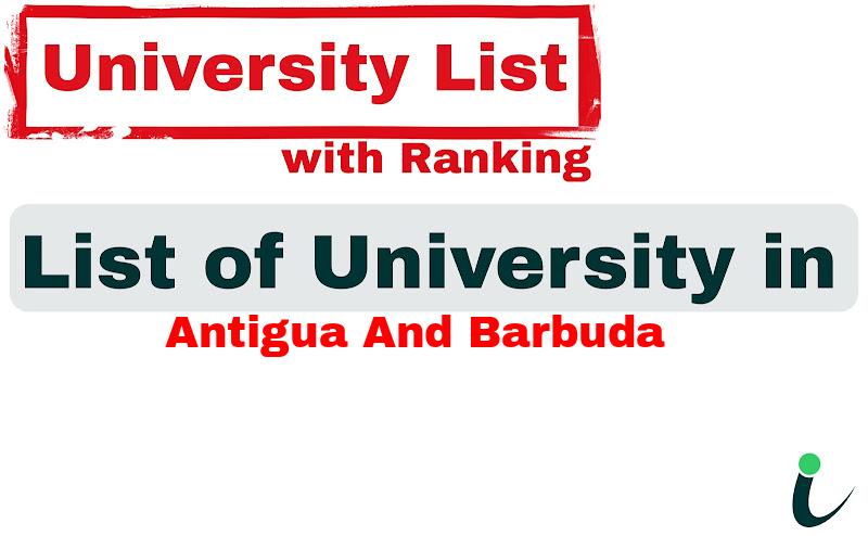 Antigua and Barbuda all university ranking and list