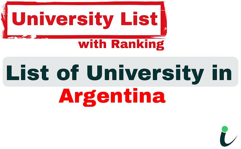 Argentina all university ranking and list