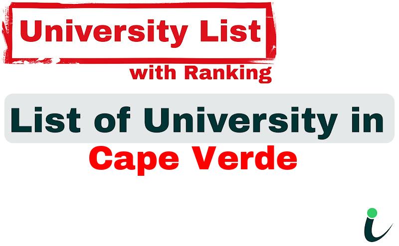 Cape Verde all university ranking and list