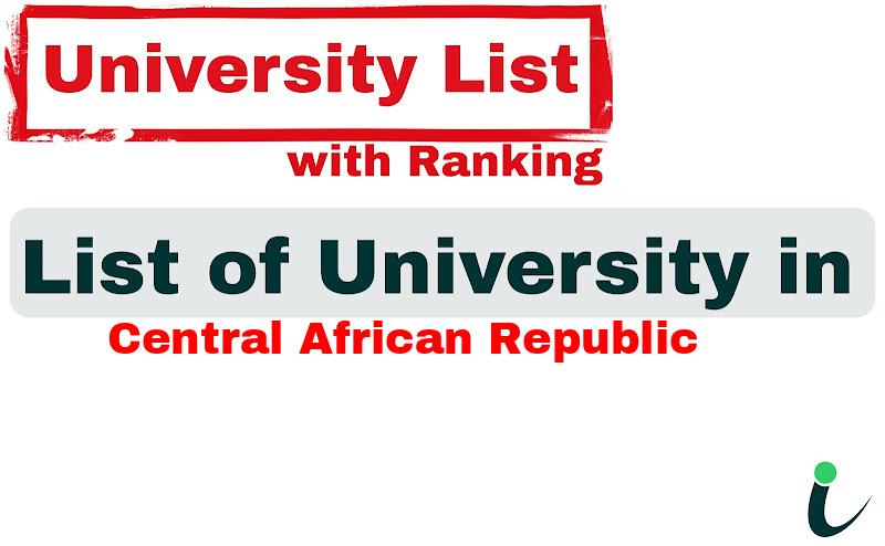Central African Republic all university ranking and list