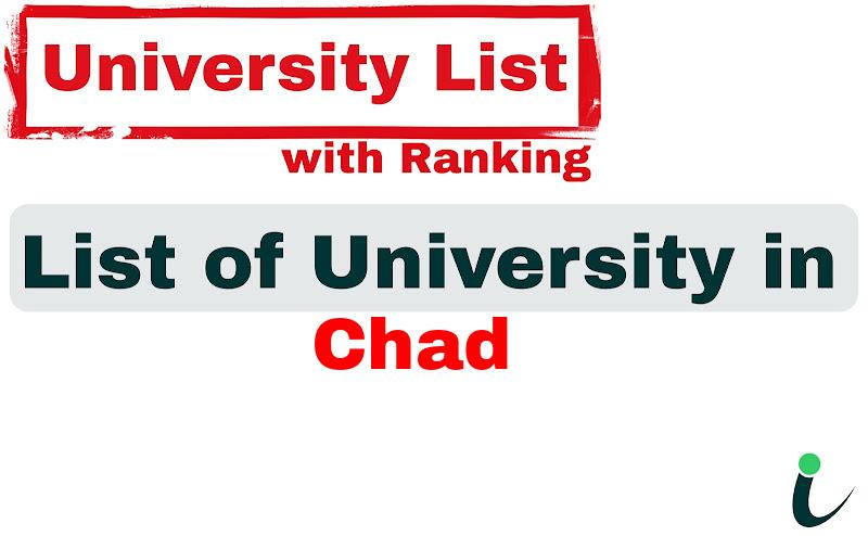 Chad all university ranking and list
