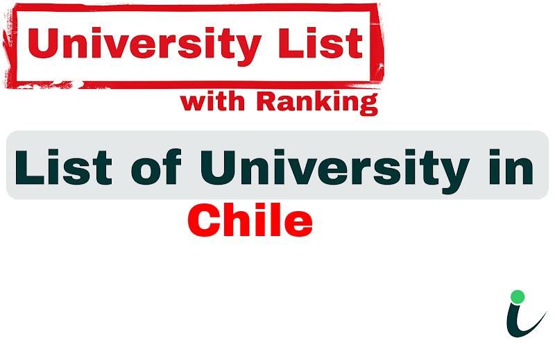 Chile all university ranking and list