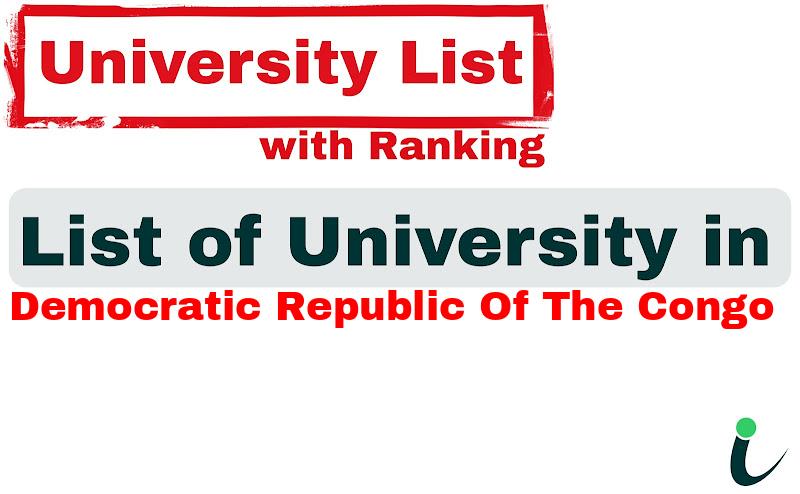 Democratic Republic of the Congo all university ranking and list