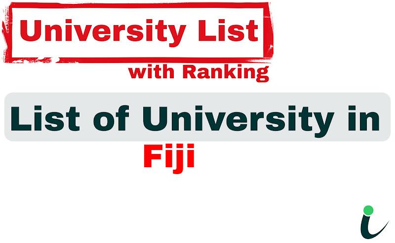 Fiji all university ranking and list