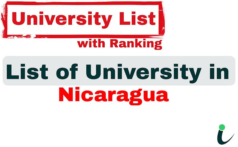 Nicaragua all university ranking and list