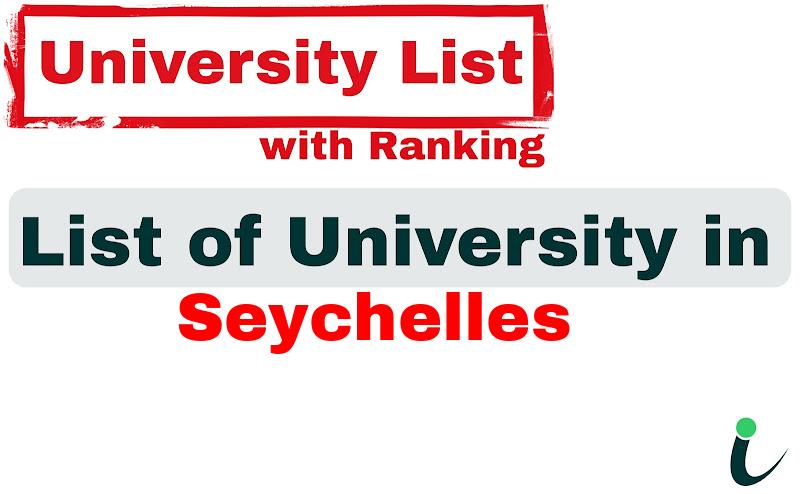 Seychelles all university ranking and list