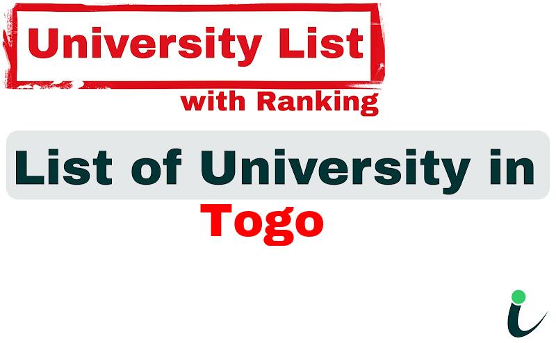 Togo all university ranking and list