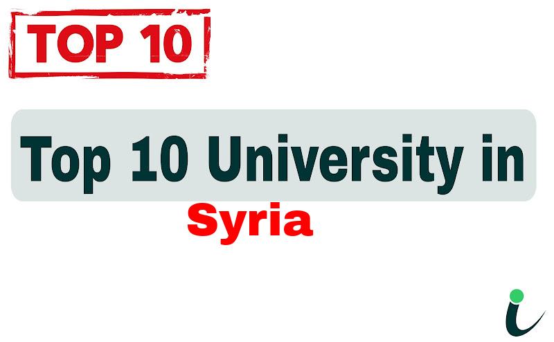 Top 10 University in Syria